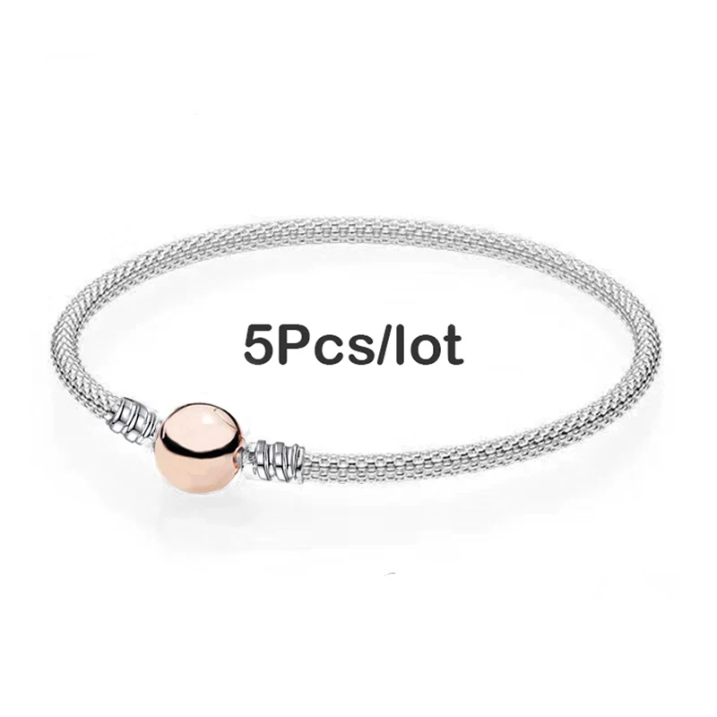 BAOPON 5 шт./партия Pulseira серебряный шарм браслеты и браслеты Femme в форме сердца простая цепочка тонкий браслет и браслет женские ювелирные изделия