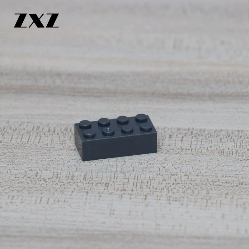 50 шт./лот Высокие кирпичи 2x4 просвечивающие сборные частицы строительные блоки