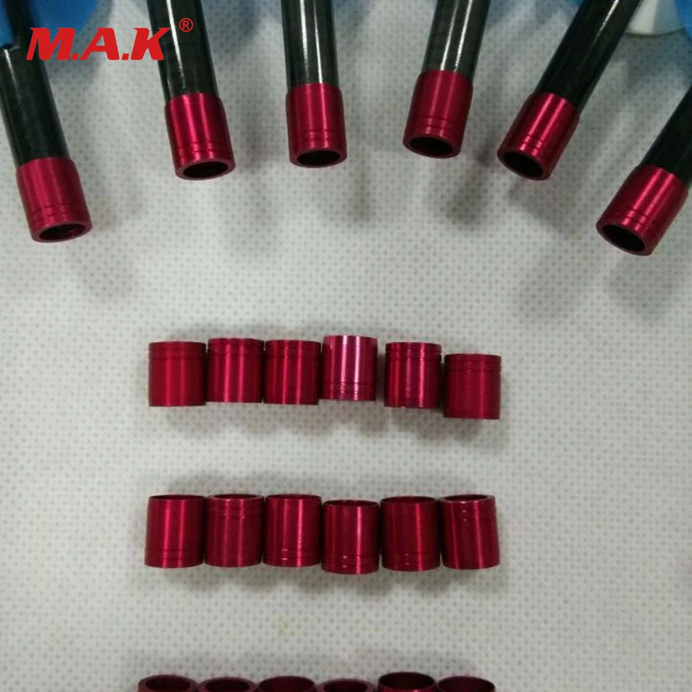 

12pcs /lot Red Explosion-proof Ring For OD 7.6mm Arrow Shaft Archery
