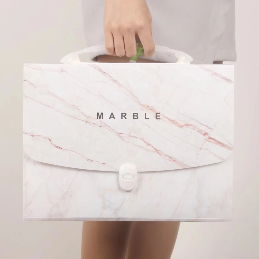 Модная мраморная расширяющаяся папка для файлов А4 Сумка документов бумажный