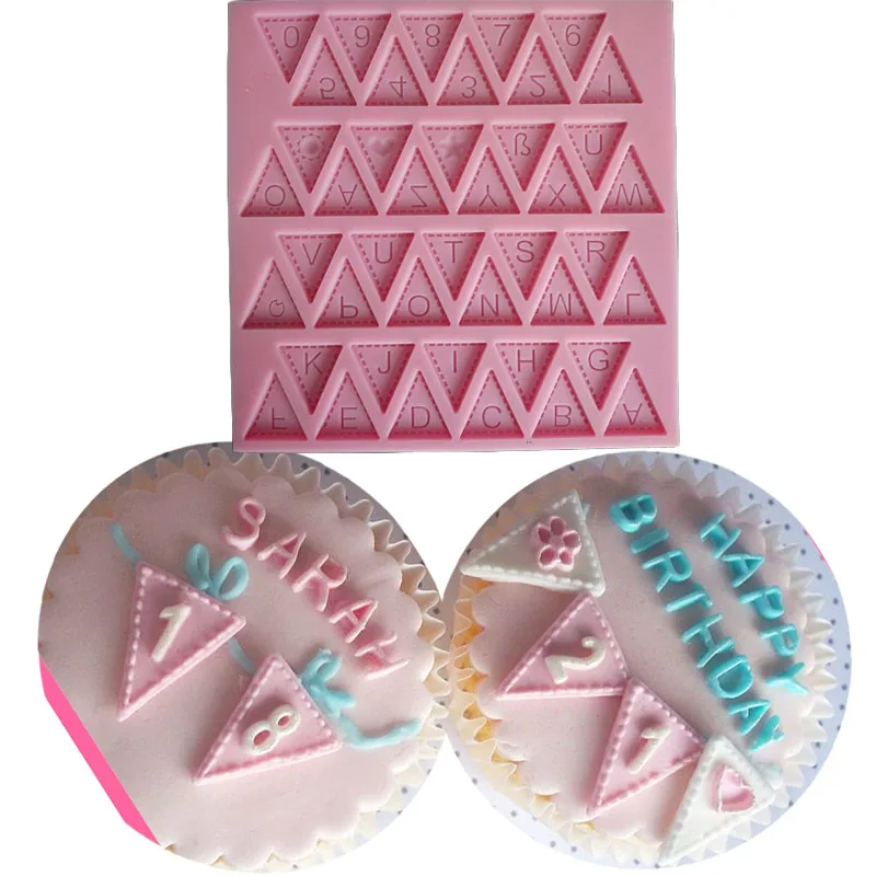 3D Рассыпчатая цифра буквы английского алфавита силиконовая форма для выпечки