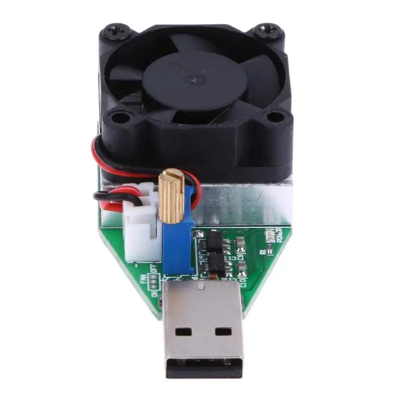 RD 15 Вт промышленный электронный нагрузочный резистор USB интерфейс разрядка Емкость батареи тестовый метр с вентилятором регулируемый ток