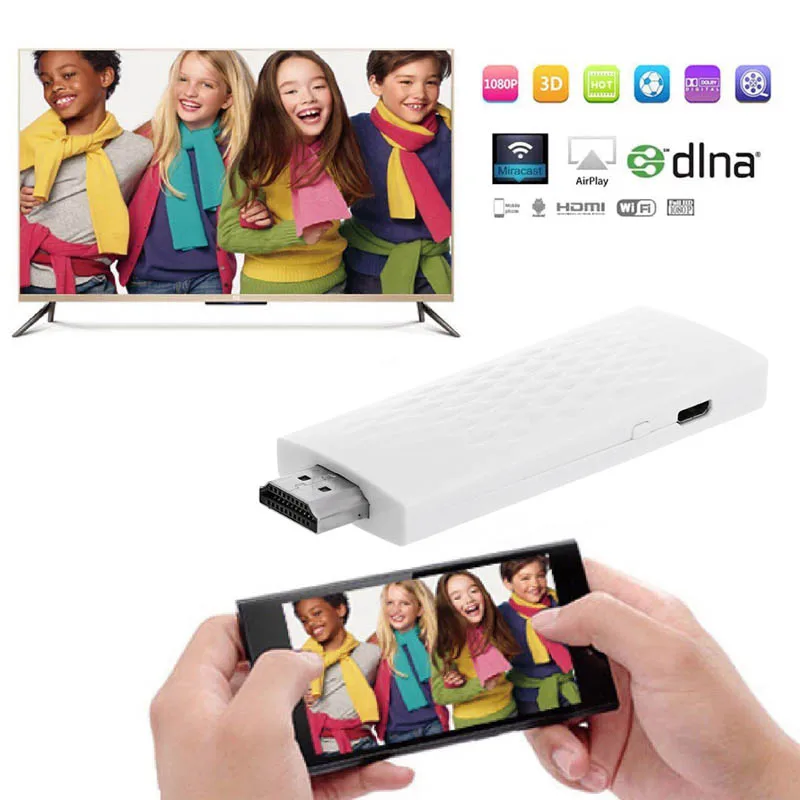 Беспроводной Wi Fi Airplay экран телефона на HDMI ТВ адаптер Зеркало 1080P дисплей для IOS DOY