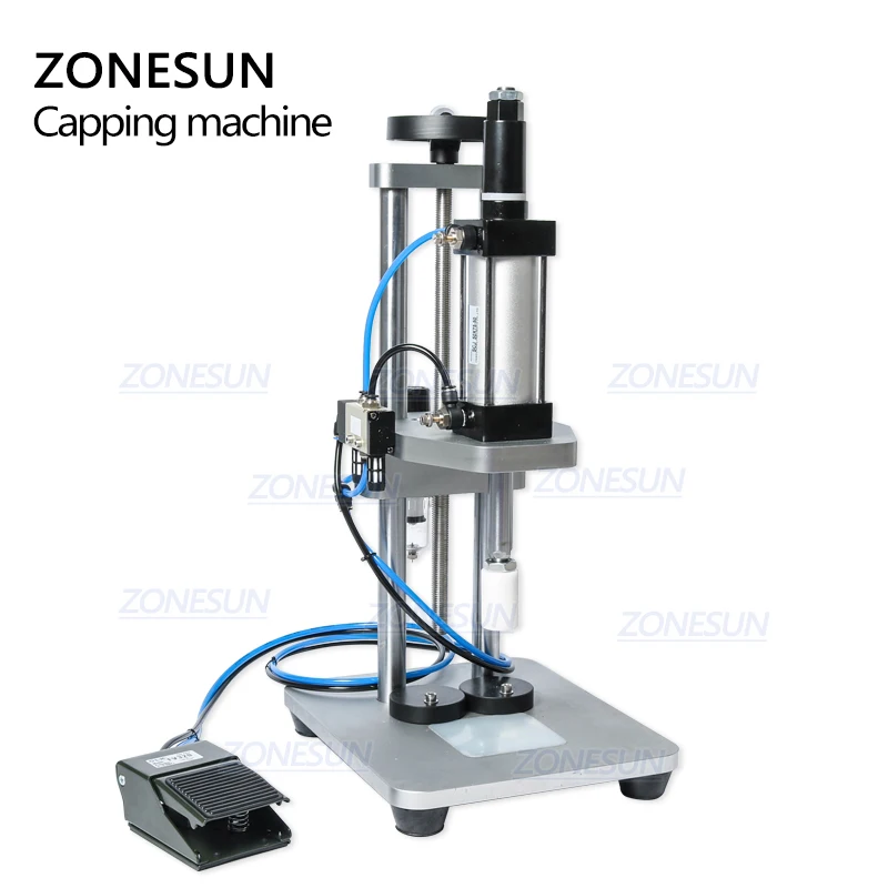 ZONESUN флакон укупорочные Стекло машина для укупорки бутылок гофрируя парфюма