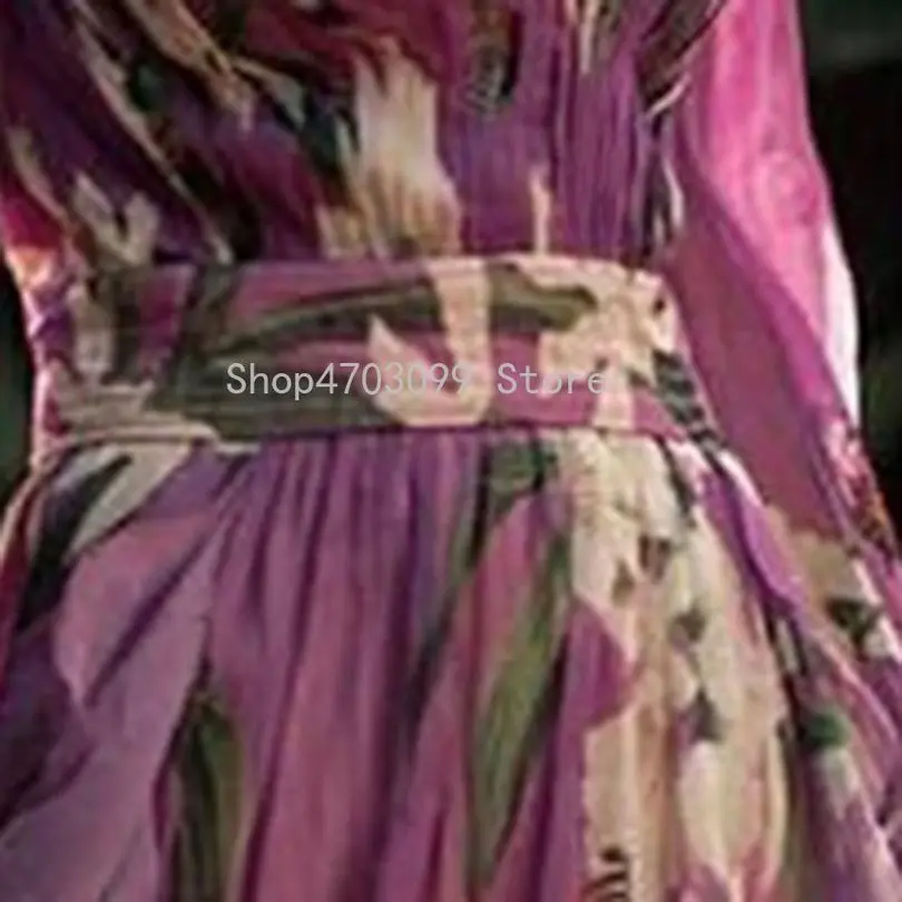 Фиолетовые Вечерние Платья с цветочным принтом женские летние пляжные туники