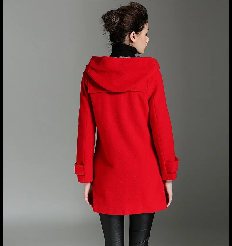 Куртка женская шерстяная с отложным воротником зимняя ветрозащитная теплая