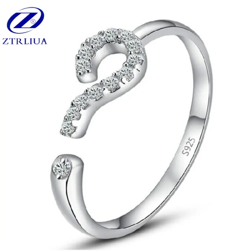 Женское кольцо из серебра 925 пробы с кристаллами|open ring|fashion ringsring fashion |