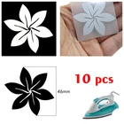 Серебряный Железный отражающий стикер теплопередача виниловый лист для одежды DIY KT-78 10 шт.