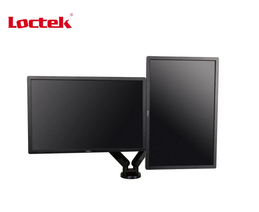 Настольная газовая пружина Loctek Q5D 10 27 дюймов держатель для двух мониторов дисплея