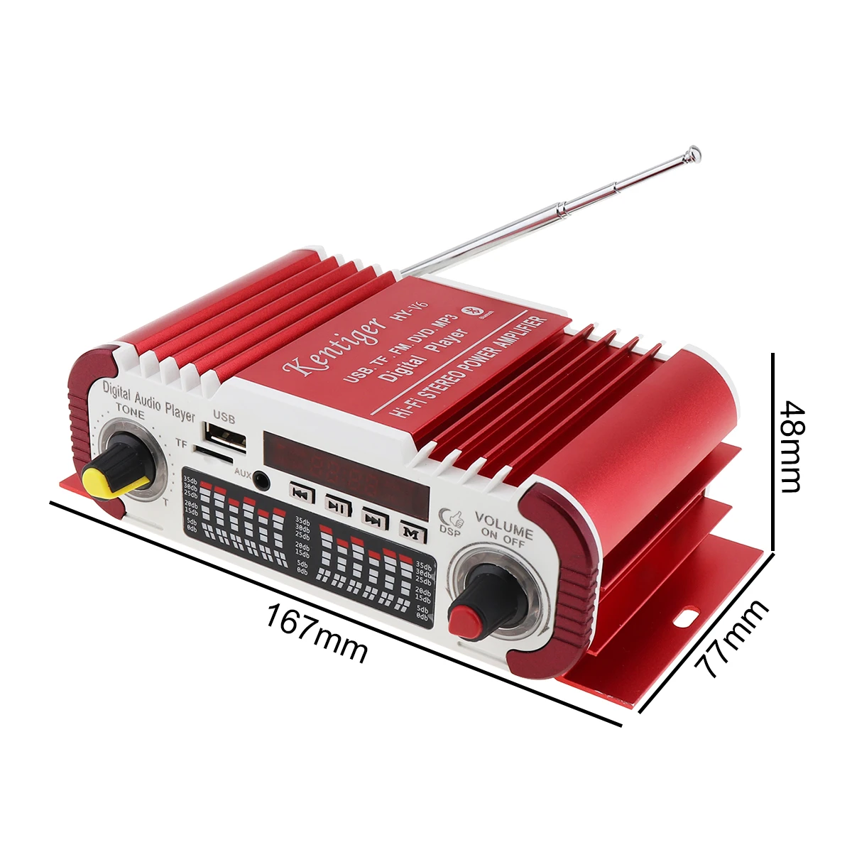 Hi Fi цифровой аудио плеер автомобильный усилитель FM радио стерео SD USB DVD MP3 с