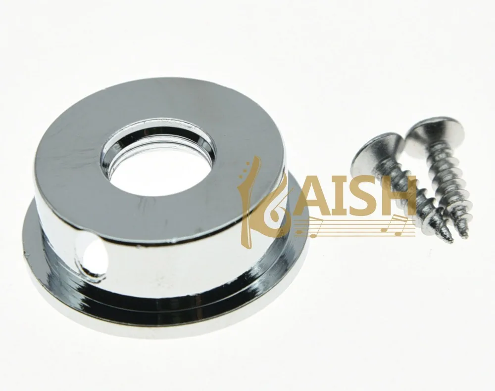 

KAISH Electric Guitar Jack 1/4" Electrosocket Jack Plate Fits for Tele for Telecaster Chrome