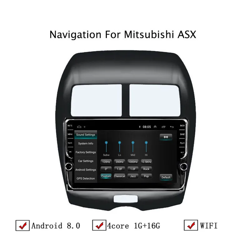 10 1 &quotAndroid 8 автомобильный gps-навигатор для Mitsubishi ASX 2013 2014 2015 Автомагнитола стерео