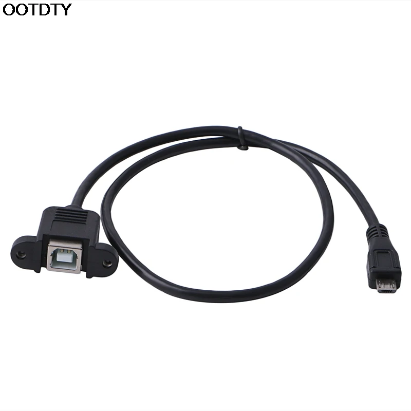 Фото 50 см панель принтера крепление USB 2 0 B гнездо для Micro 5 Pin Мужской кабель # L060 Новинка 50 см панель принтера крепление USB 2 0 B гнездо для Micro 5 Pin Мужской кабель # L060 Новинка