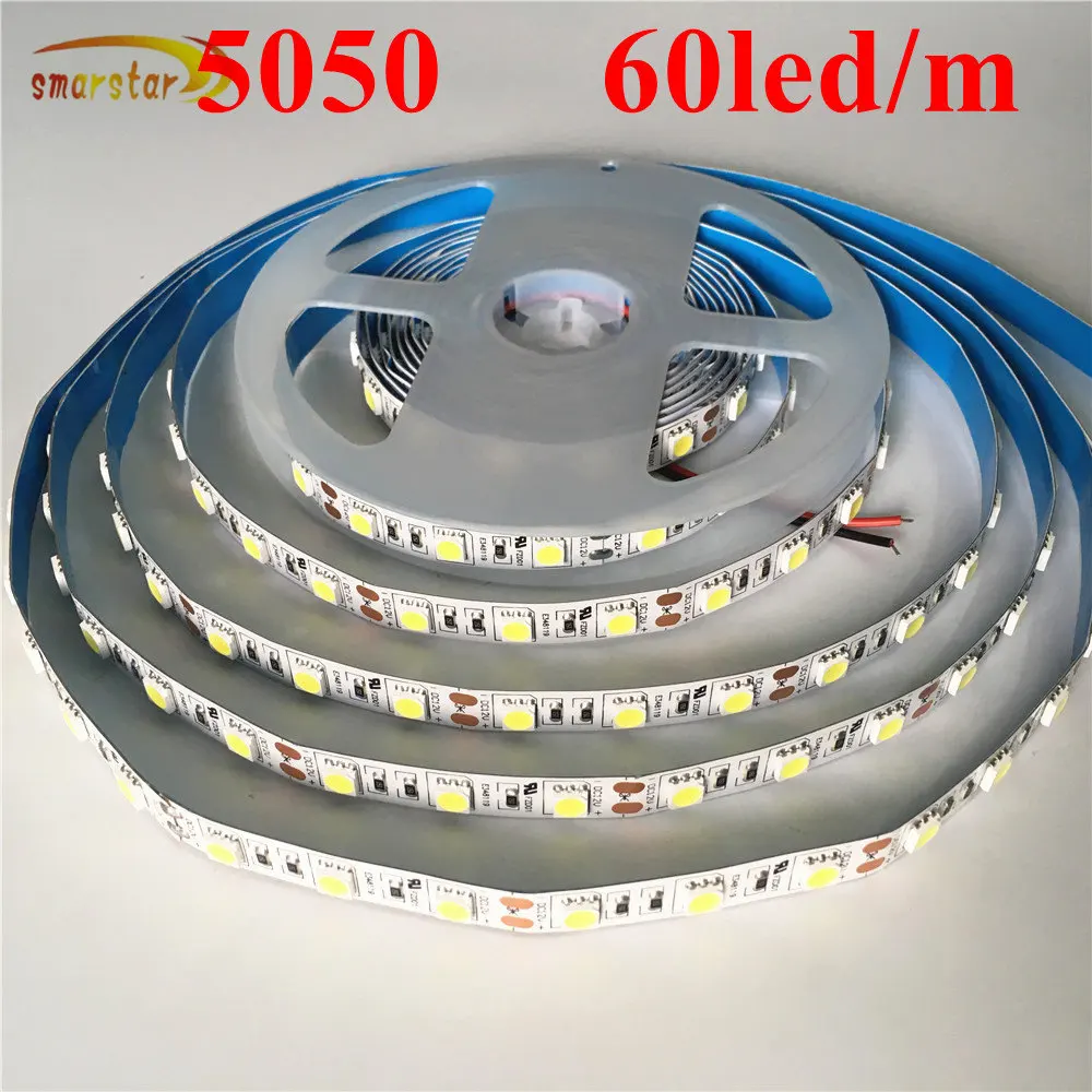 Гибкая светодиодная гирлянда Smarstar 12 В постоянного тока 5050 SMD 60 светодиодный