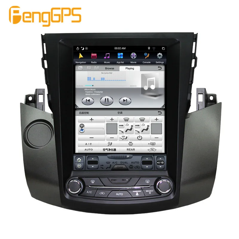 Автомобильный радиоприемник на Android для Toyota RAV4 RAV 4 2006 - 2012 Tesla мультимедийный PX6