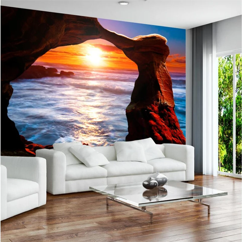 3D стереоскопические фотообои beibehang с имитацией драгоценного камня | Обустройство