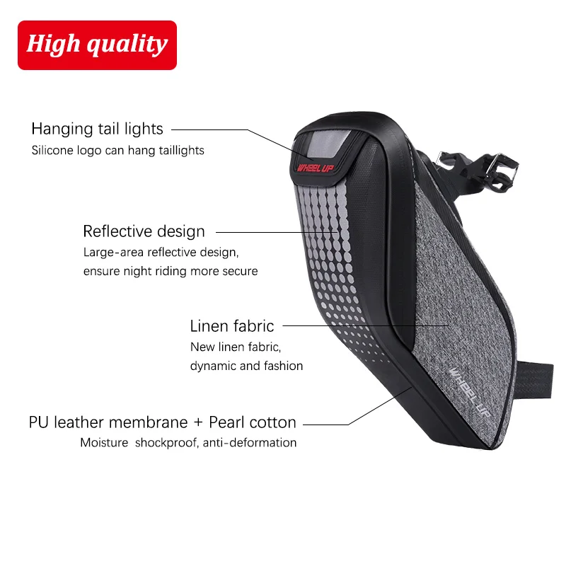 

Bike Bicycle Saddle Rear Bag For Bicycle Waterproof Cycling Bags Reflective Cycling Seatpost Bags MTB Tailbag BMX Pannier Bag