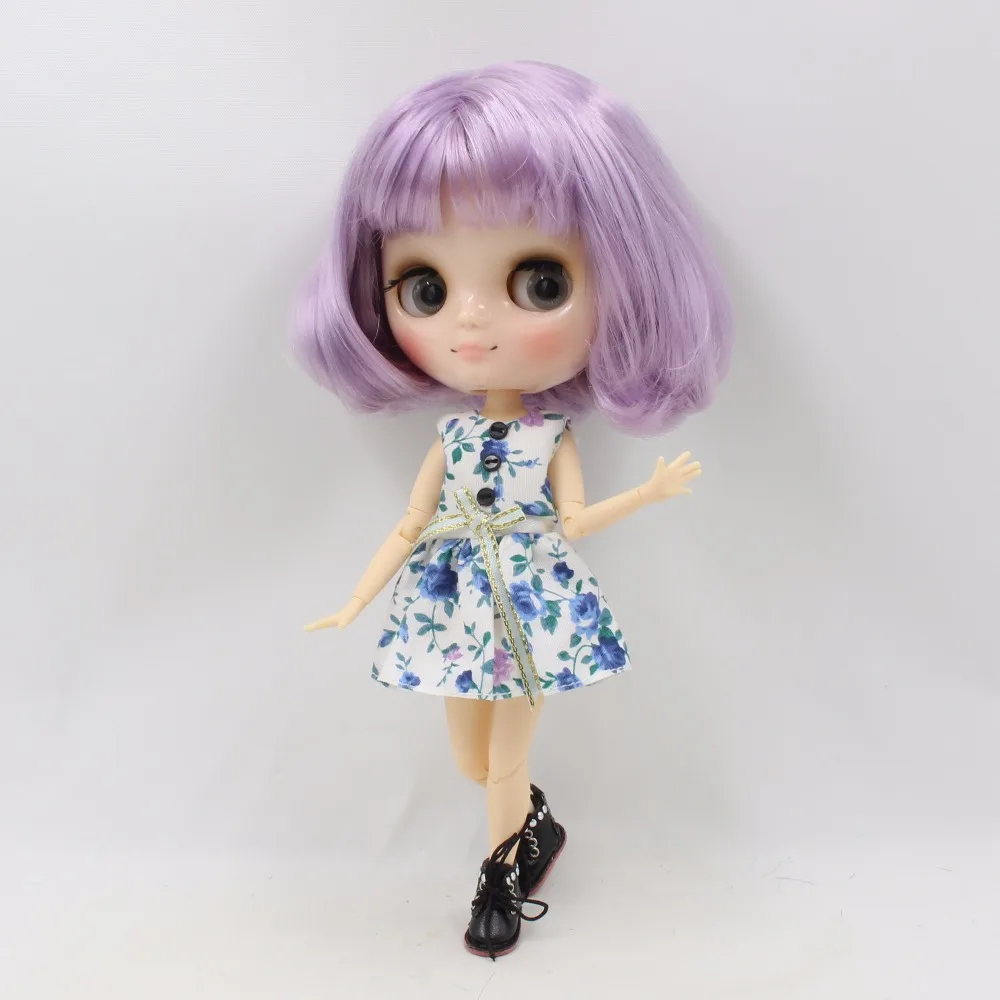 Кукла blyth Middie шарнирное тело фиолетовые волосы короткие 1/8 20 см BL2137/1049|Куклы| |
