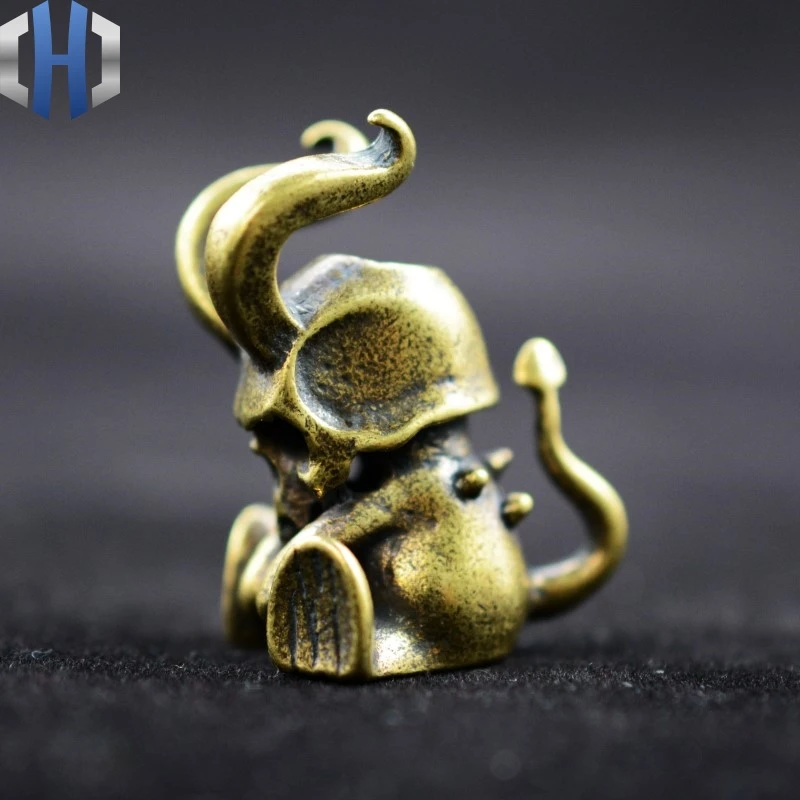 Новый Кулон из чистой латуни маленький дьявол нож ремень зонтик веревка кулон