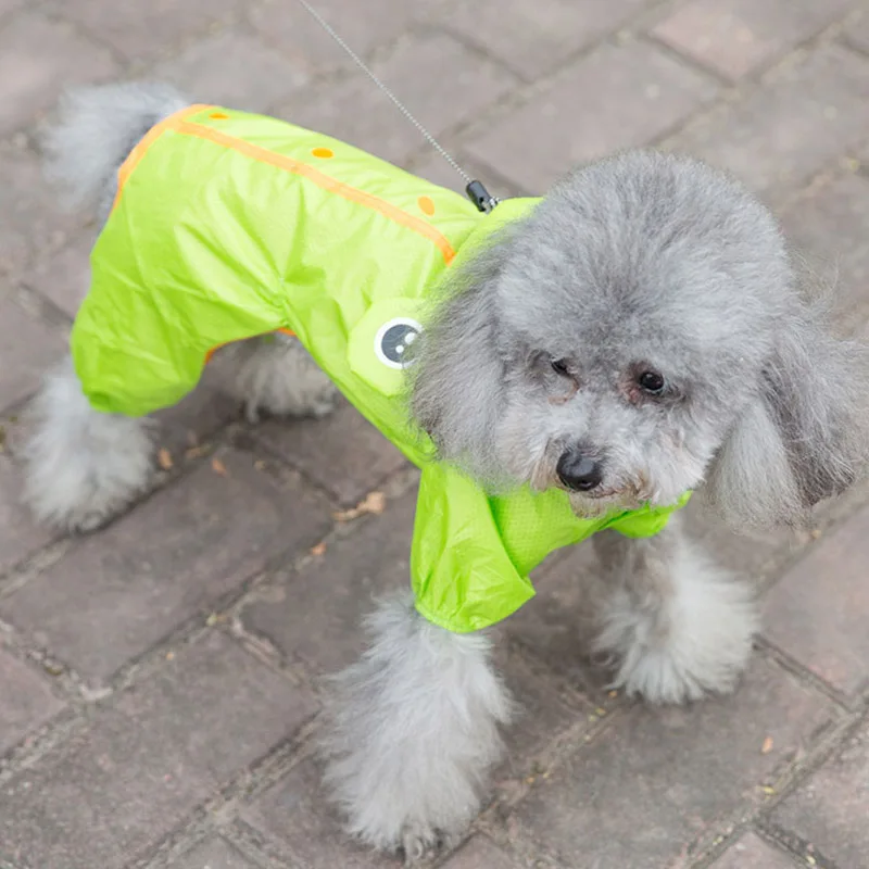 Водонепроницаемая одежда для собак плащ с капюшоном дождевик куртка плащи