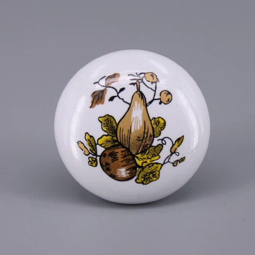 1x Pastoralism Ornate Floral/Fish Ceramic Cabinet Knobs and Handles Cupboard Door Drawer Kitchen Pull Knob Furniture Pulls - Цвет: E