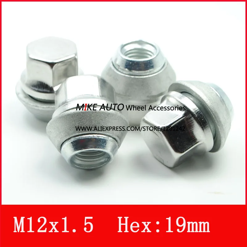 1PCS M12x1.5 REPLACEMENT WHEEL NUTS ALLOY 19MM FOR FORD /Kuga CORTINA EcoSport Fiesta FOCUS CHROME | Автомобили и мотоциклы