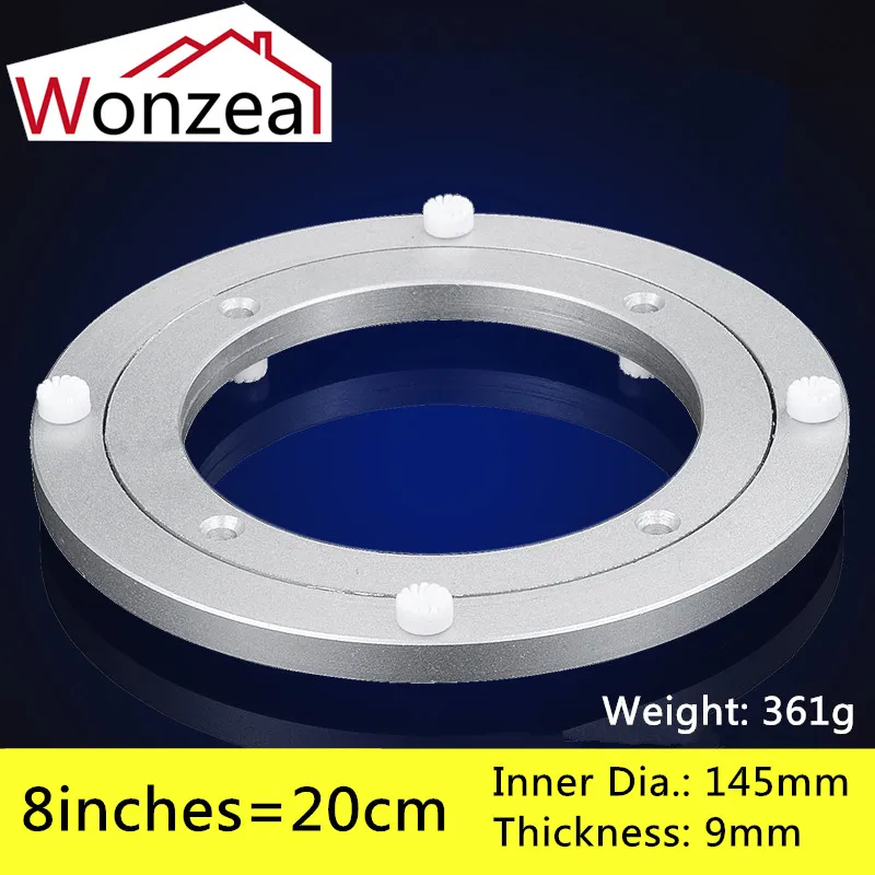 2 шт. 8 дюймов 20 см маленькая поворотная пластина из алюминиевого сплава для