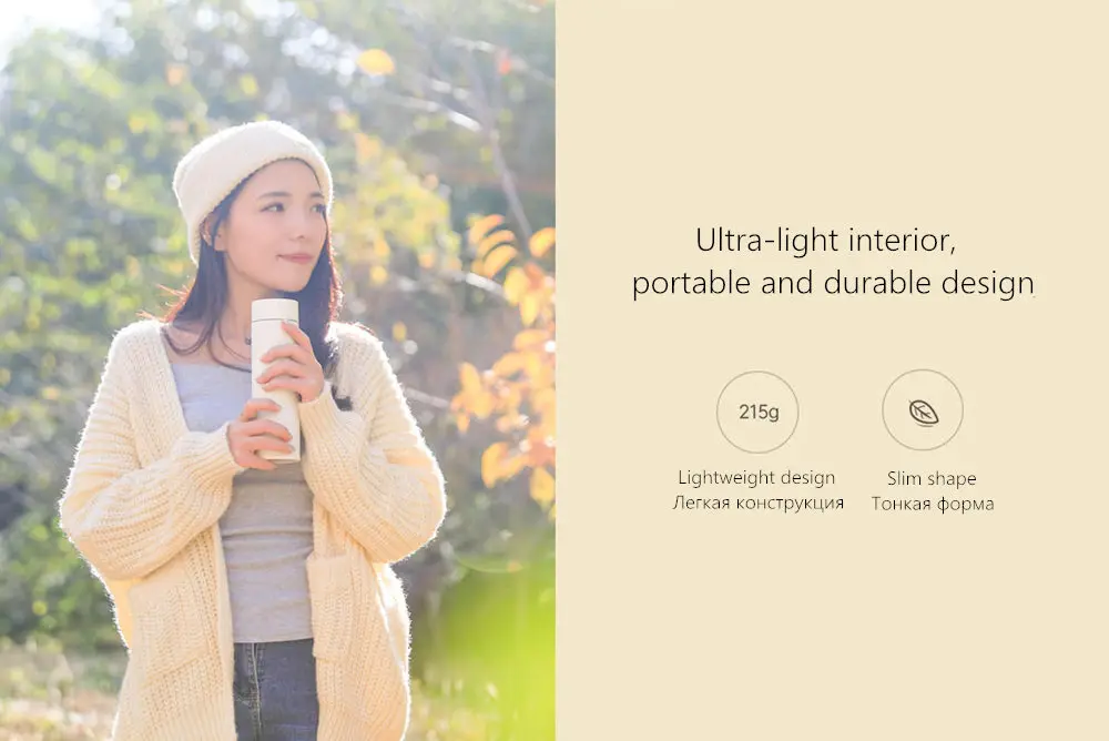 Термос Xiaomi Mijia 500 мл из нержавеющей стали, термосы, большая емкость, изоляционная бутылка, чашка для воды