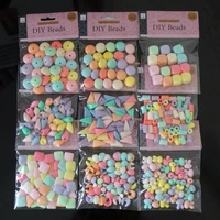 acrylic candy colorful beads diy craft beads for jewelry making pendant needlework accessories