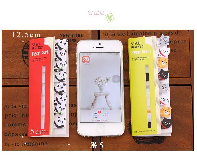 8pcs/lot 12.5x5cm small size Cute Kawaii post it Stickers Bookmark Flag Memo Sticky Notes Pads Papeleria Stationery gifts S19047 |