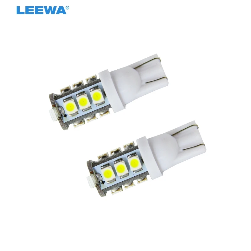 

LEEWA 50PCS High Power White T10 W5W 194 168 1210 10 SMD 10 LED Wedge Car LED light Bulbs DC 12V #CA928