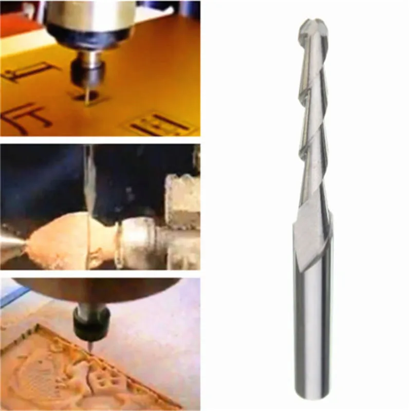 

3/5/10 Pcs 3.175MM Solid Carbide 2mm Dia Spiral 2 Flutes Ball Nose End Mill CNC Engraving Bit Woodwrtking Cutter Tools