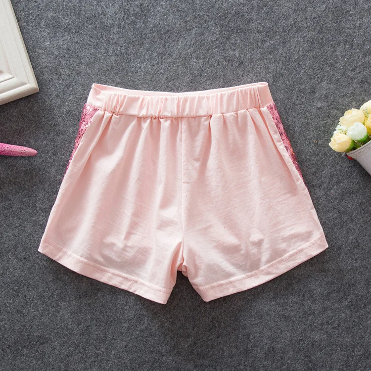 Free shipping Kids summer sequined bow shorts Children's sequin short pants Child clothing garments wear | Детская одежда и