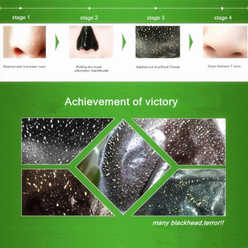 10 шт. уход за лицом черная маска для лица с головой носа средство удаления угрей