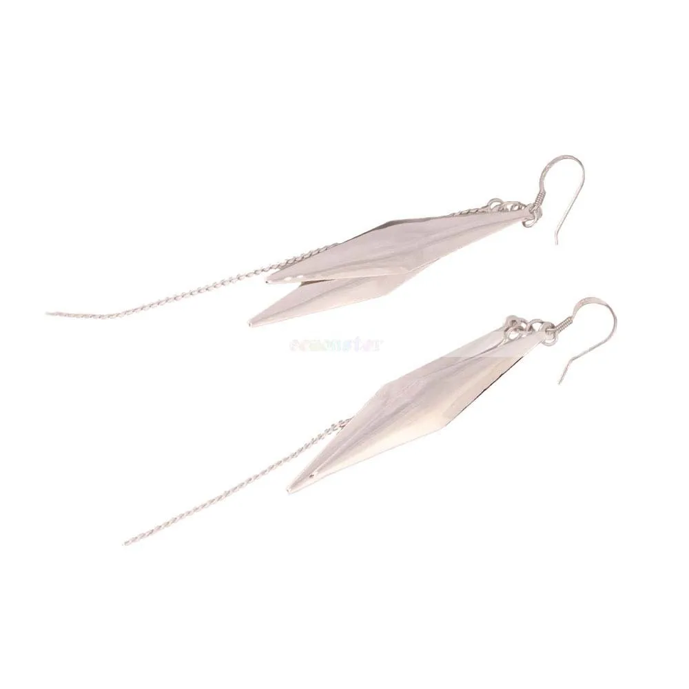 Fashion Leaf-Shaped Earrings With A Vertical Bar Freee shipping | Украшения и аксессуары