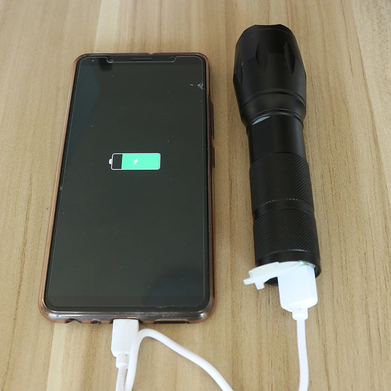 Litwod Z20 встроенный аккумулятор Micro USB Перезаряжаемый тактический светодиодный