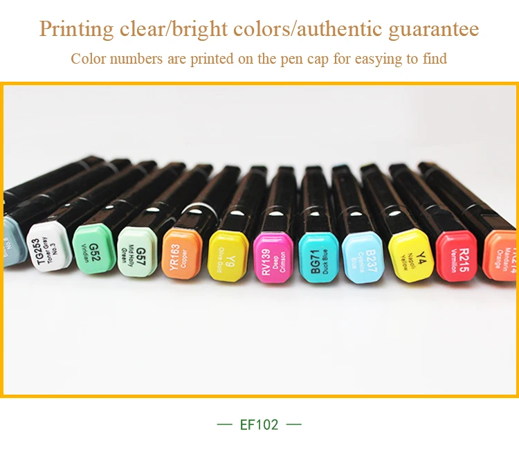 Finecolour EF102 двухголовая мягкая кисть профессиональный Эскиз Рисование Искусство Маркеры Ручка для офиса школьные принадлежности Многофункциональный