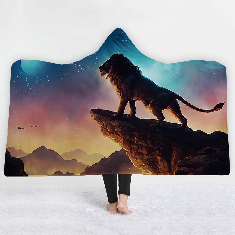 Tigers fierce Blankets hats Modern style bedroom sofa gray soft comfortable high quality lovely animal blanket | Дом и сад