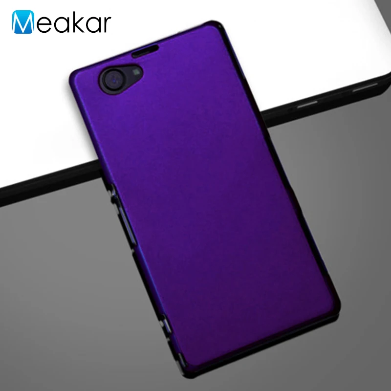 Пластиковый чехол 4.3для sony Xperia Z1 Compact чехол для sony Z1 Compact Z1Compact Mini D5503 чехол-лента на заднюю панель - Цвет: purple