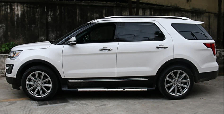 Для Ford Explorer 2016 2017 автомобильные беговые доски авто боковые ступенчатые педали
