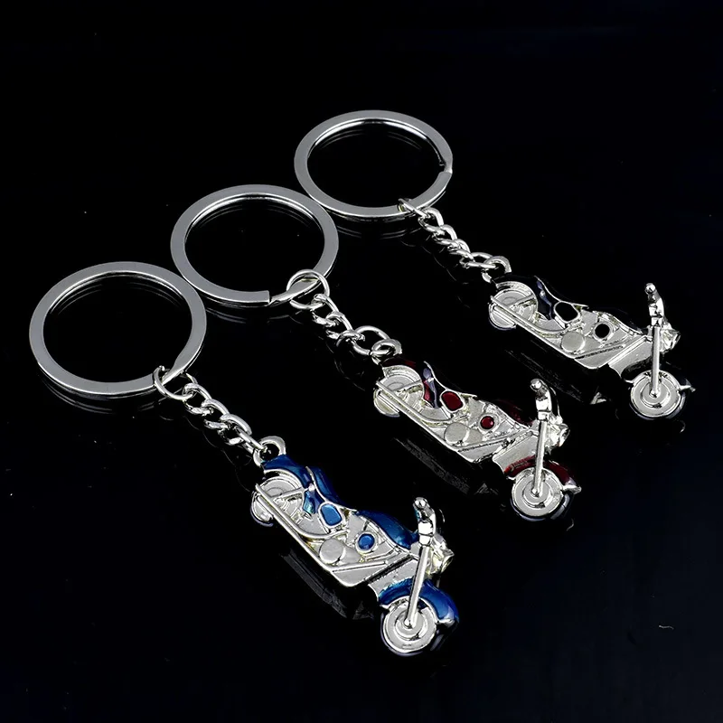 

3D Smart Lead-tin Alloy Motorcycle KeyChain Holder For Harley Car Styling Helmet Key Rings Motor Keychain Metal Motocross