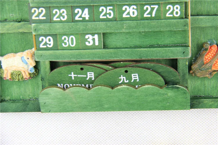 2020 г. мультяшный деревянный деревенский календарь настольный кулон Clendar