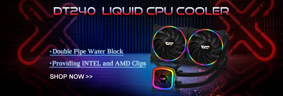 Aigo cpu кулер для воды T120/240 PC чехол водяного охлаждения для LGA 1151/AM3+/AM4 120 мм Компьютерный Вентилятор cpu Радиатор водяного охлаждения кулер
