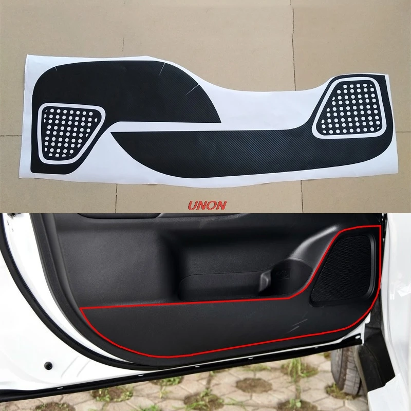 

Carbon Protector Side Edge Protection film Protected Anti-kick Door Stickers for Mitsubishi Outlander 2018 2019