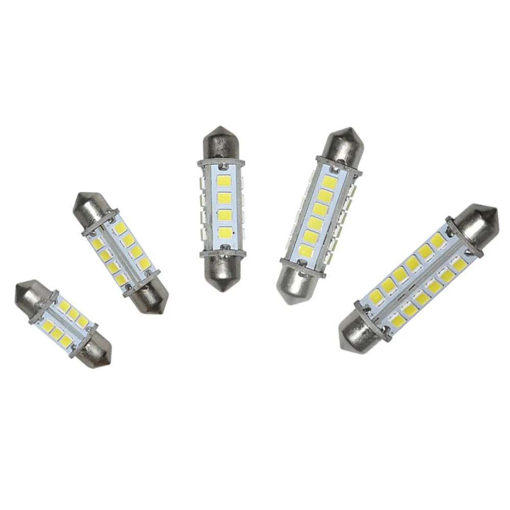 10 шт. 31/36/39/42/44 м чистый белый 12 24Chips 2835 SMD автомобильный фестонный купол Внутренние