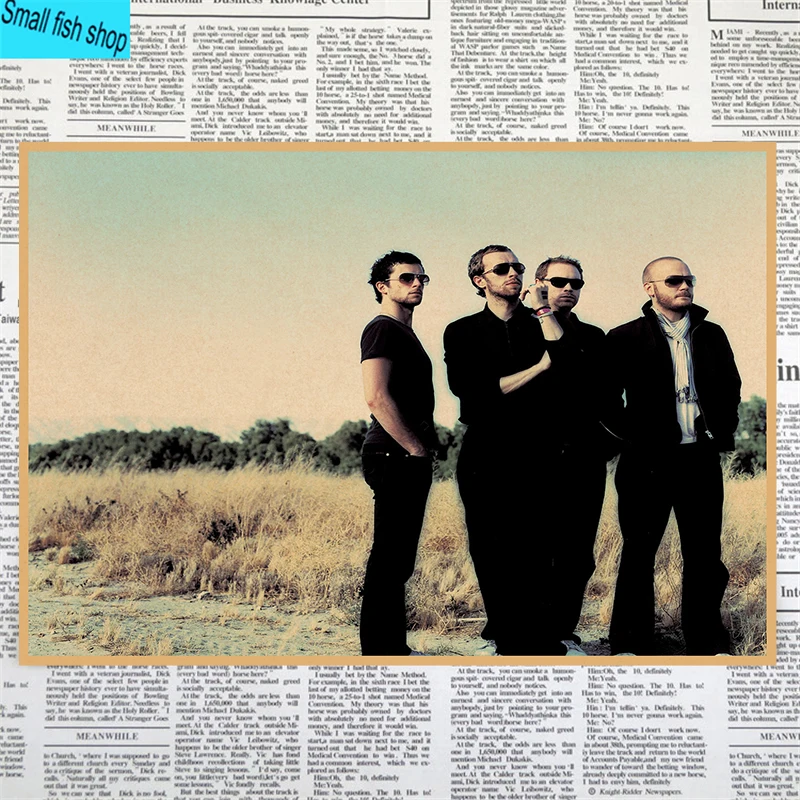 Coldplay украшения для домашнего интерьера крафт-кислотная рок-музыка плакат рисунок core наклейки на стену