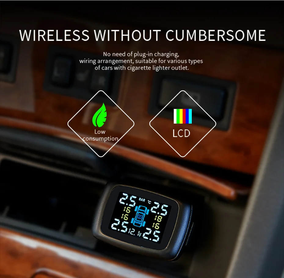 Riboton C-100 бренд Bluetooth TPMS Прямая с фабрики система контроля давления в шинах Система безопасности TPMS с 4 внешними датчиками тестер