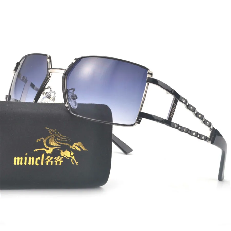 Новинка 2019 винтажные Роскошные Брендовые мужские квадратные градиентные очки