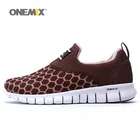Женские кроссовки для бега ONEMIX, коричневые, уличные, прогулочные, спортивные, светильник