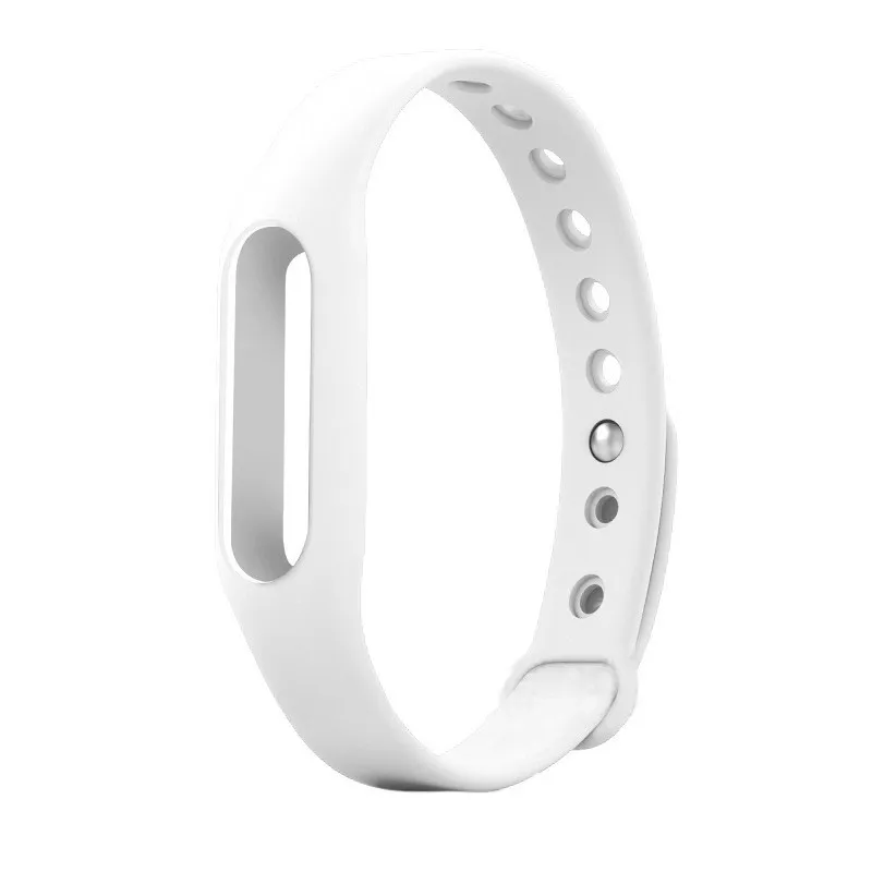 Xiao mi band 1& 1S силиконовый браслет ремешок для mi Band аксессуары для смарт-браслета сменный смарт-браслет ремень 8 цветов - Цвет: Белый